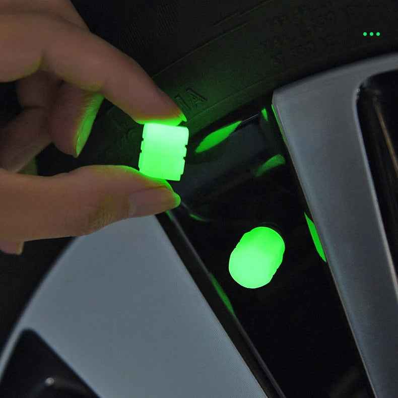 Car&Motorcycle Tire Electric Luminous Valve Caps | أغطية صمامات إطارات مضيئة للسيارات والدراجات النارية