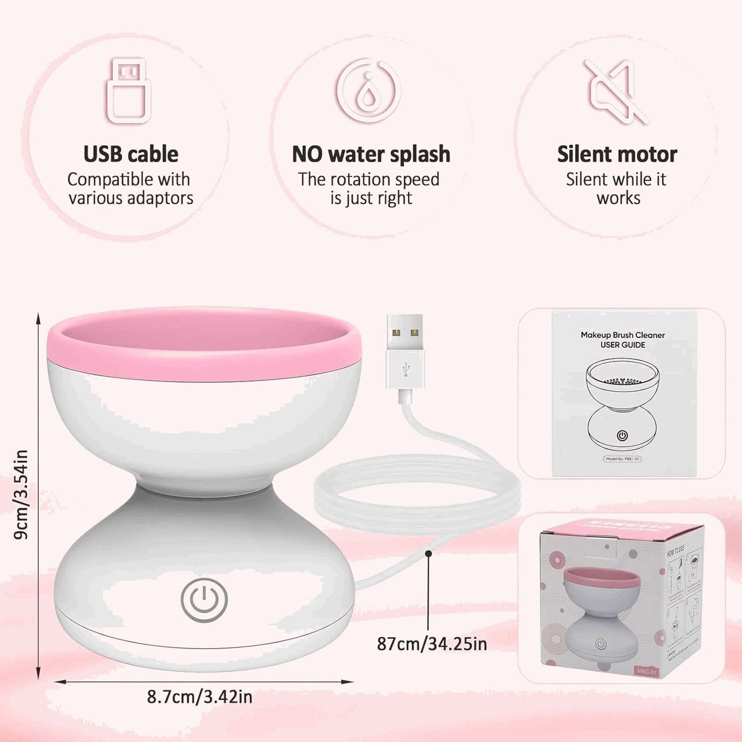 Electric Makeup Brush Cleaner Machine - additional view