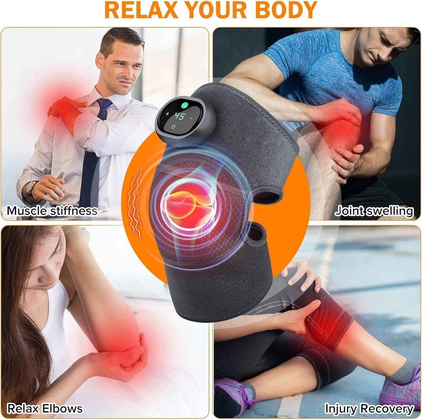 Heating Knee Massager | جهاز تدليك الركبة المزود بخاصية التسخين