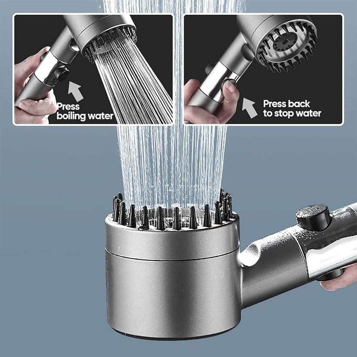 Multifunctional Scalp Massage Shower | رأس دوش لتدليك فروة الرأس متعدد الوظائف