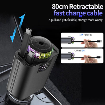 best 5 in 1 type c fast car charger with ambient interior lighting UAE