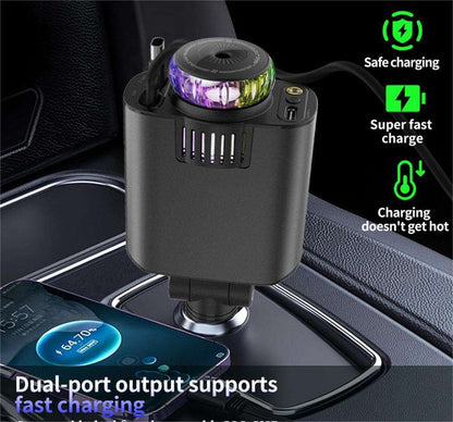 best 5 in 1 type c fast car charger with ambient interior lighting UAE