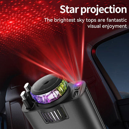 best 5 in 1 type c fast car charger with ambient interior lighting UAE
