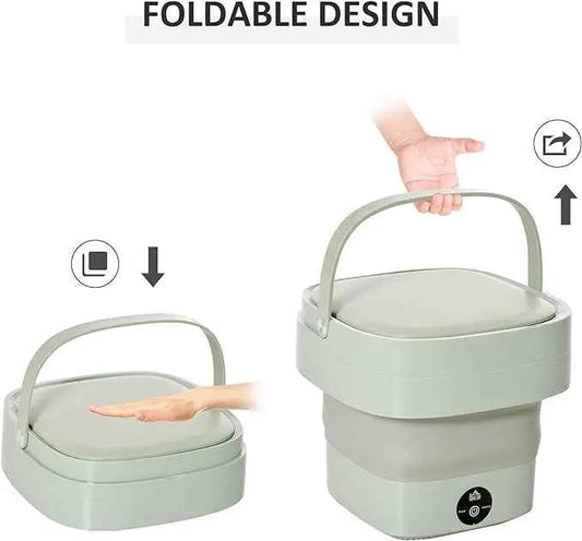 Foldable Mini Laundry Machine | ماكينة غسيل ملابس صغيرة قابلة للطي