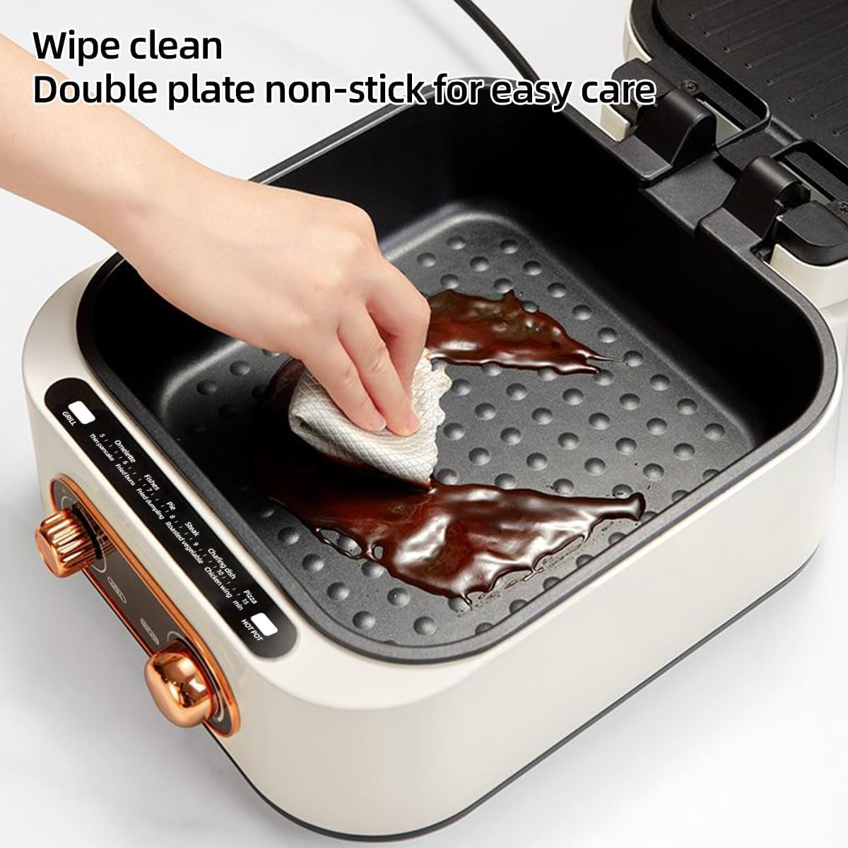 3-In-1 Multi-Function Electric Grill, Electric Hot Pot (1800W, 2.5L) | Dubai UAE