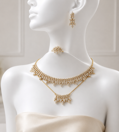 double layer gold wedding jewelry cash on delivery UAE
