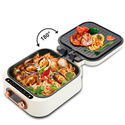 3-In-1 Multi-Function Electric Grill, Electric Hot Pot (1800W, 2.5L) | Dubai UAE
