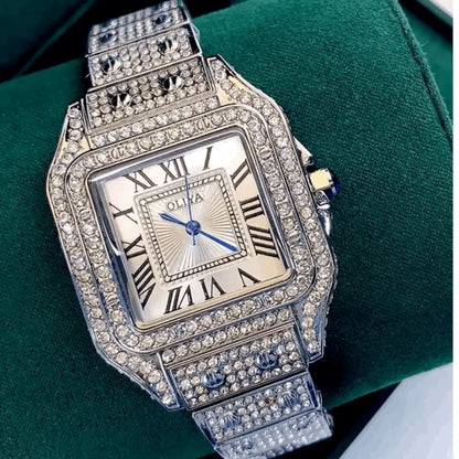 Oliya Custom Dial Hip Hop Watch for Her | ساعة هيب هوب بتصميم مخصص للنساء 0ydufd-ig.myshopify.com