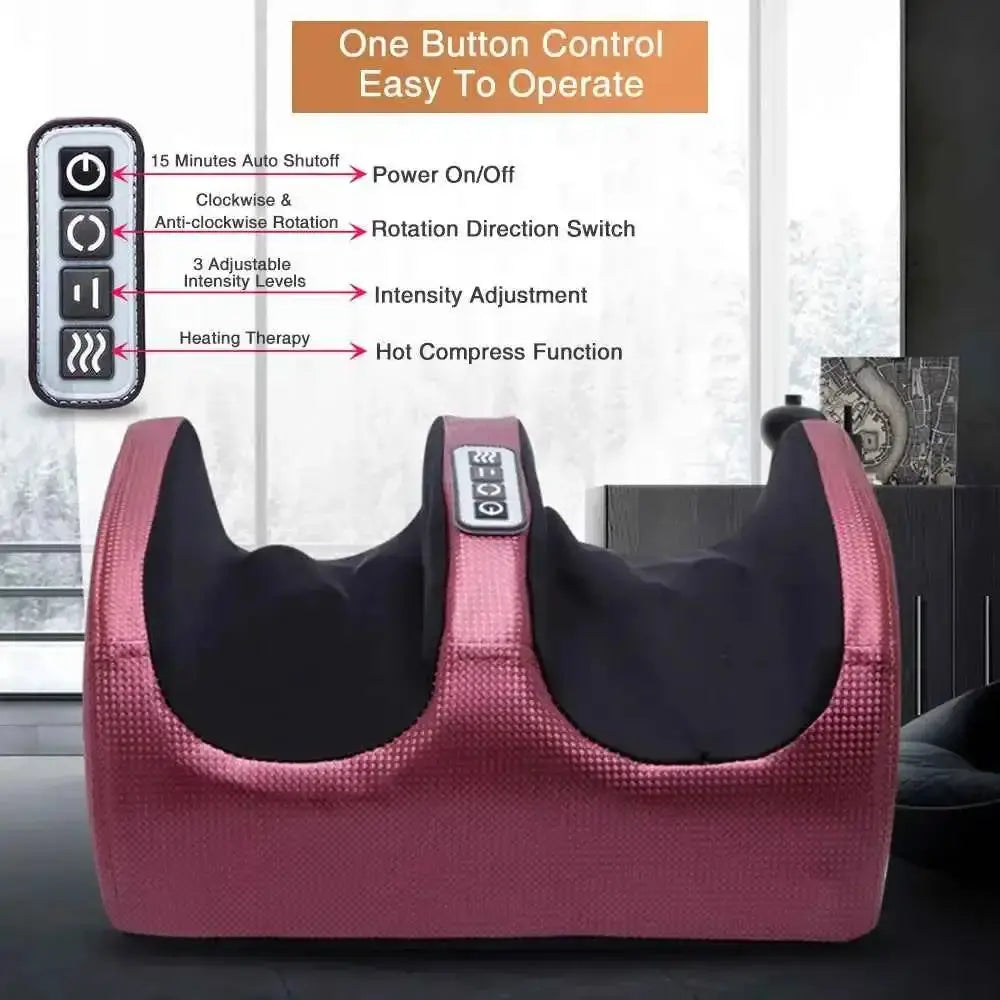 Electric Foot Massager Heating Therapy Hot Compression | جهاز تدليك القدم الكهربائي بالتسخين والكمادات الساخنة