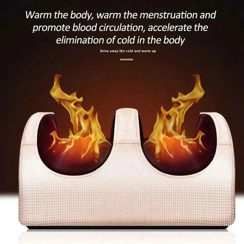 Electric Foot Massager Heating Therapy Hot Compression | جهاز تدليك القدم الكهربائي بالتسخين والكمادات الساخنة