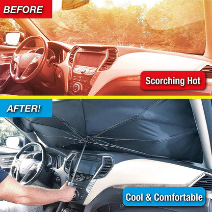 best foldable sunshade to keep car interior cool in UAE summer
