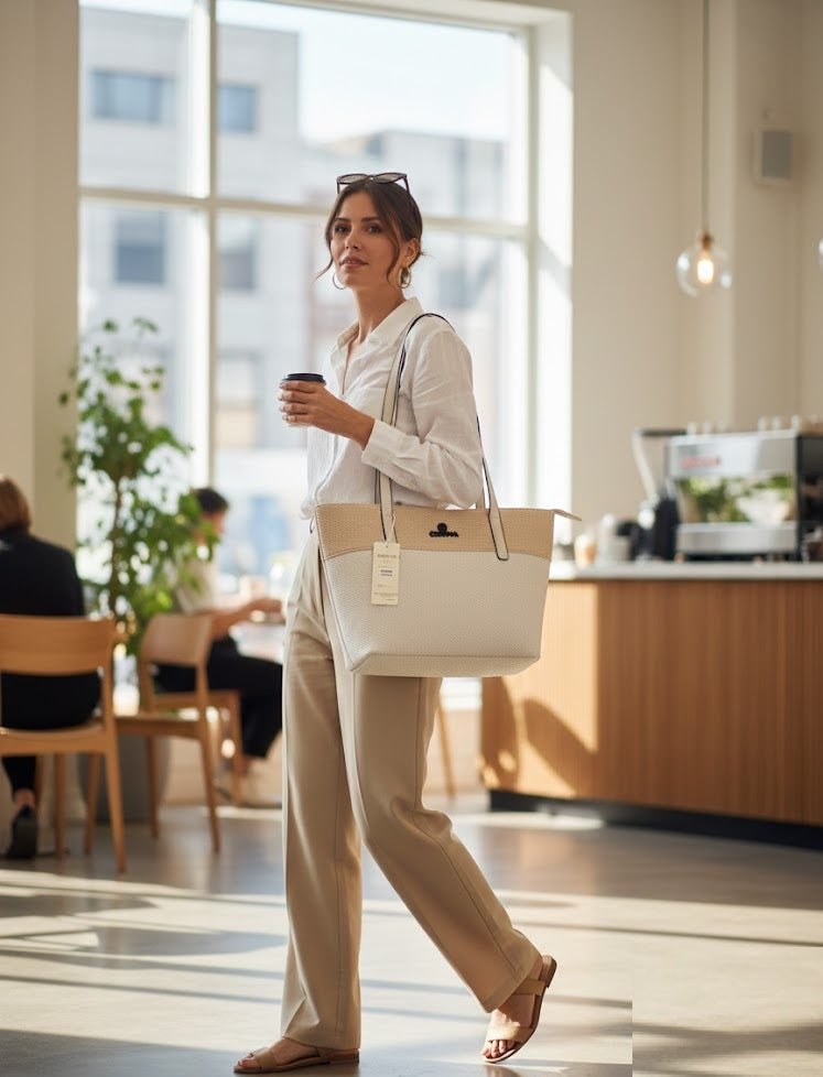 buy Cortina textured tote bag online Dubai