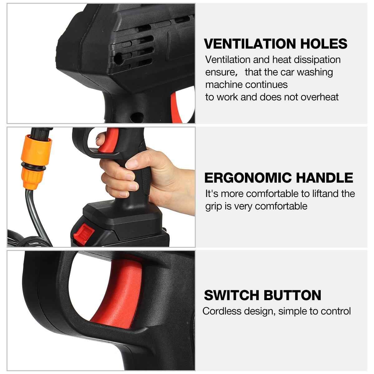 High Pressure Washer For Car with Double Battery | ماكينة رش مياه عالية الضغط للسيارات ببطارية مزدوجة