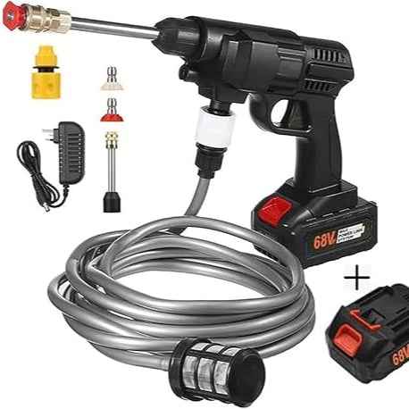 High Pressure Washer For Car with Double Battery | ماكينة رش مياه عالية الضغط للسيارات ببطارية مزدوجة