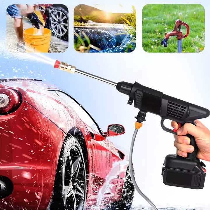 High Pressure Washer For Car with Double Battery | ماكينة رش مياه عالية الضغط للسيارات ببطارية مزدوجة