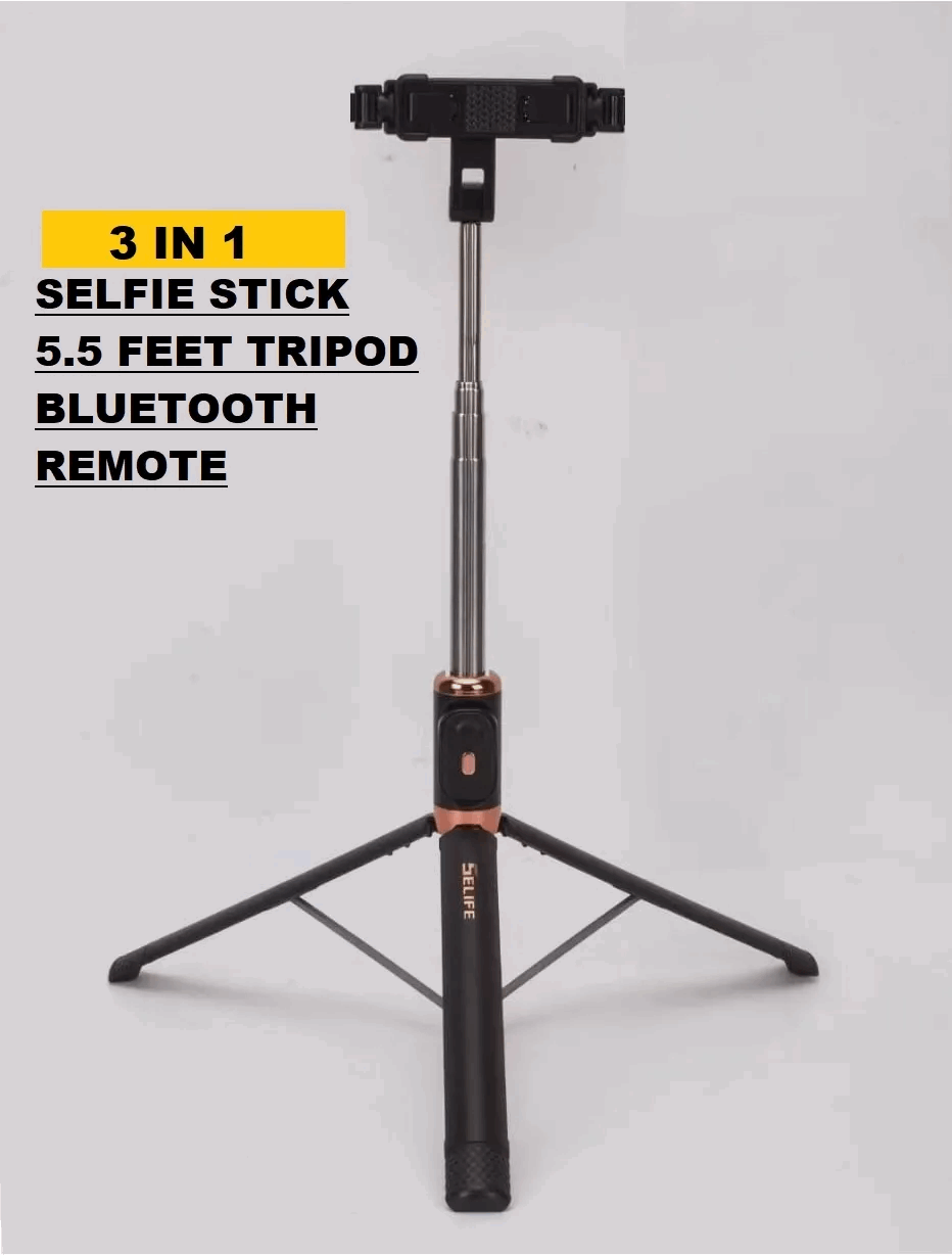 Bluetooth Selfie Stick with Mirror LED Phone Holder UAE