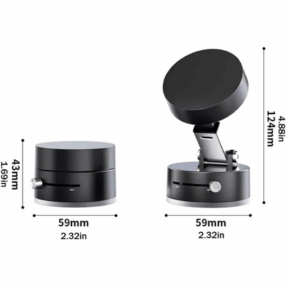 Foldable Vacuum Magnetic Car Phone Holder | حامل هاتف مغناطيسي قابل للطي للسيارة