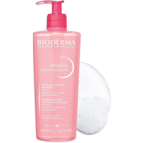 Bioderma Sensibio Soothing Micellar Cleansing Foaming Gel For Sensitive Skin | جل التنظيف الرغوي المهدئ «بيوديرما سينسيبيو» للبشرة الحساسة