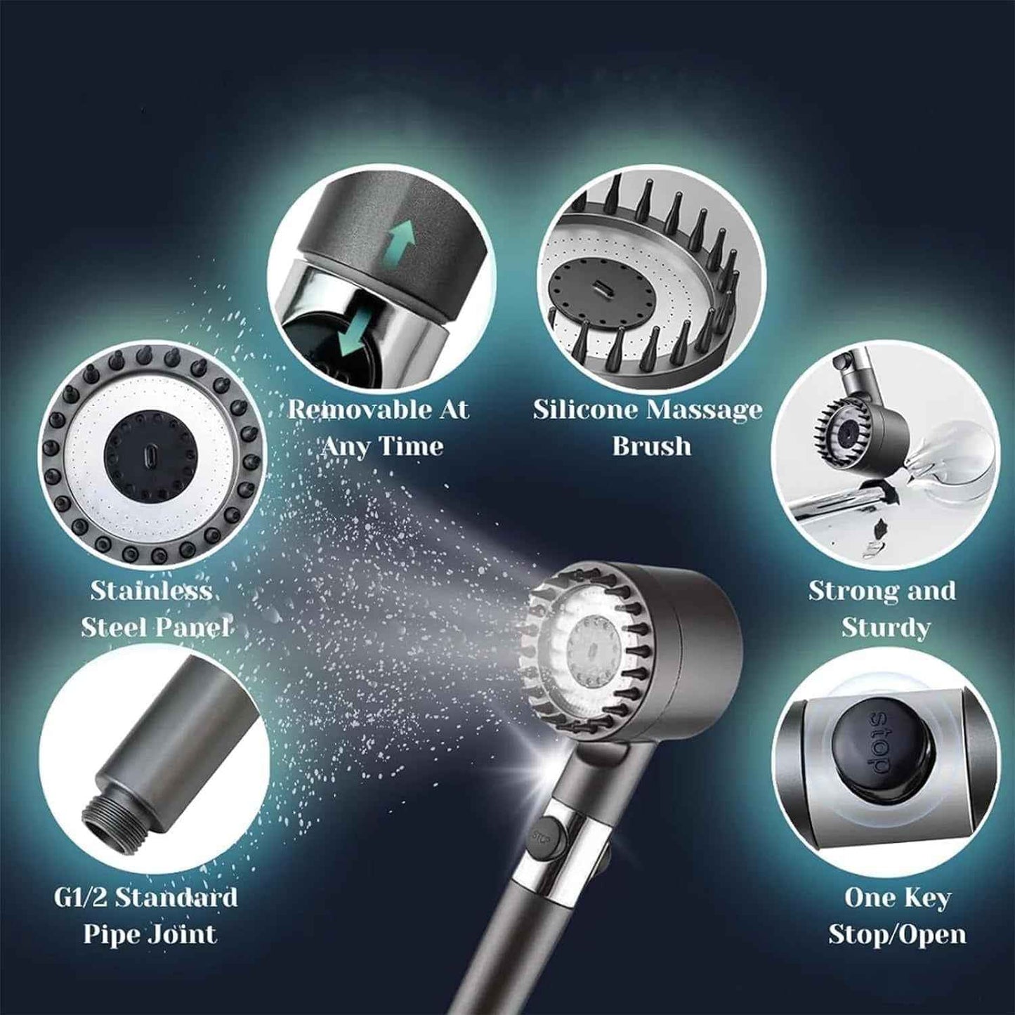 Multifunctional Scalp Massage Shower