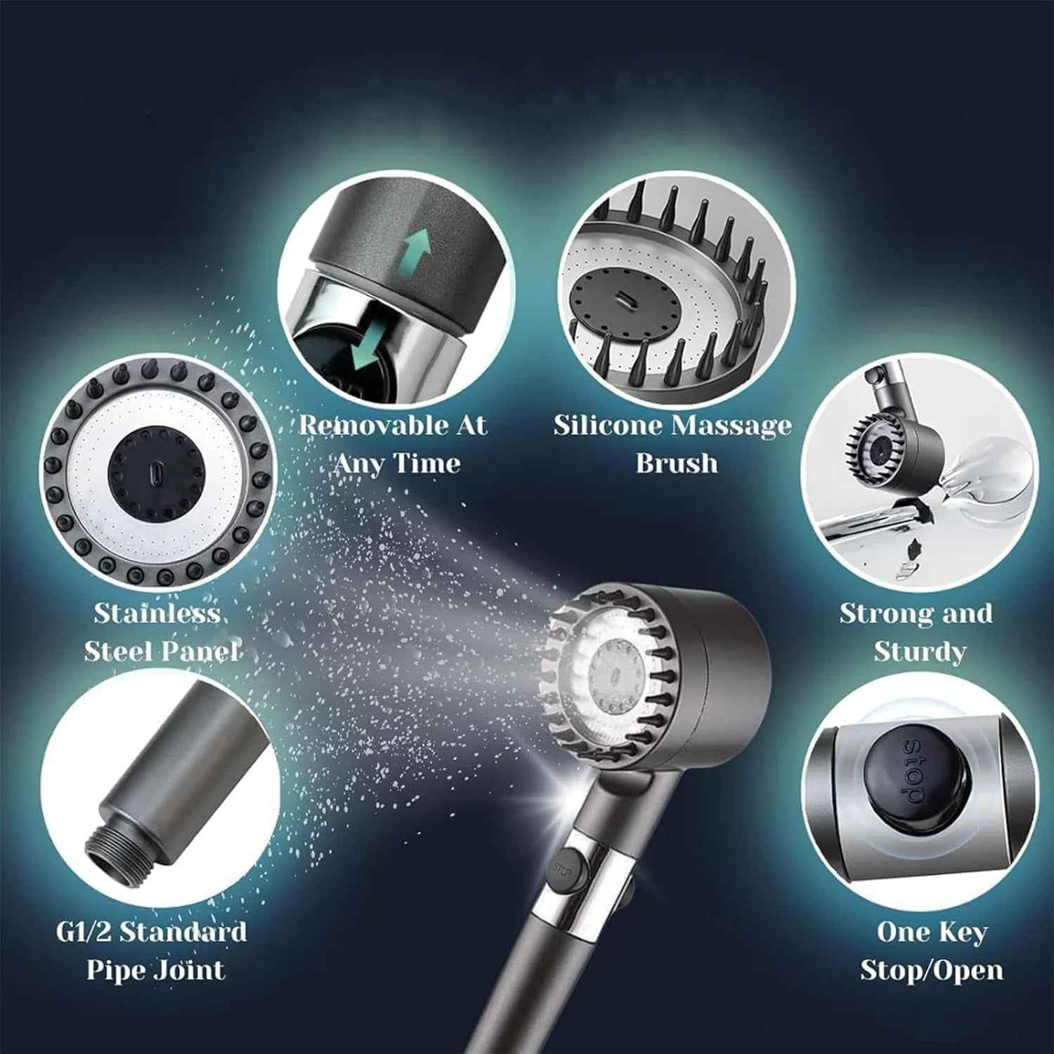 Multifunctional Scalp Massage Shower