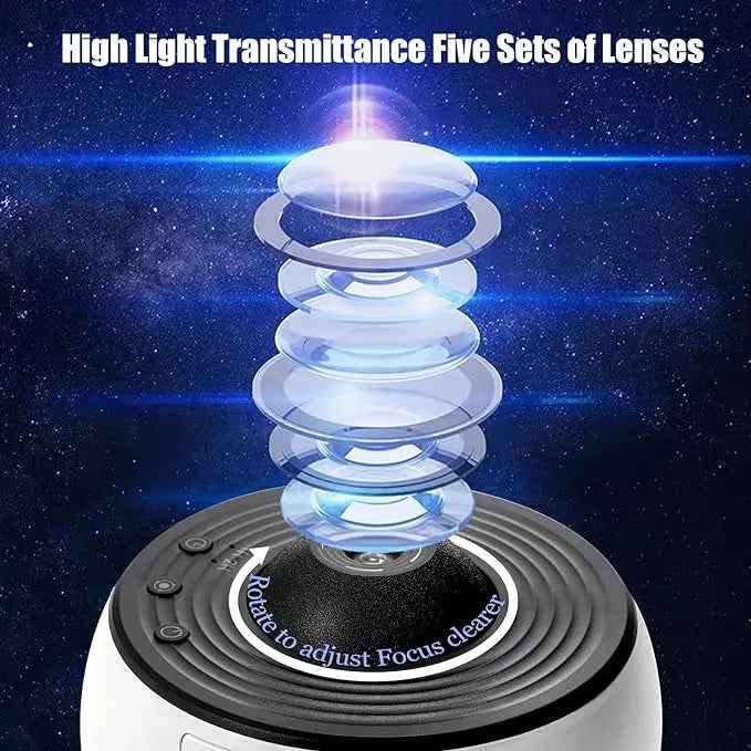 Planetarium Projector Night Light (12-in-1) | جهاز عرض النجوم وضوء ليلي للأطفال (12 في 1)