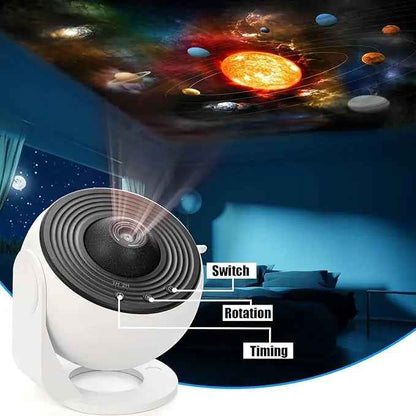 Planetarium Projector Night Light (12-in-1) | جهاز عرض النجوم وضوء ليلي للأطفال (12 في 1)
