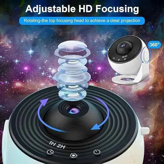 Planetarium Projector Night Light (12-in-1) | جهاز عرض النجوم وضوء ليلي للأطفال (12 في 1)
