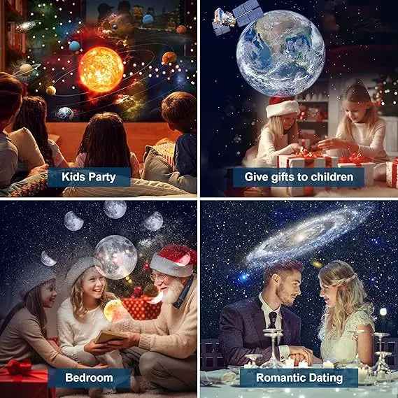 Planetarium Projector Night Light (12-in-1) | جهاز عرض النجوم وضوء ليلي للأطفال (12 في 1)
