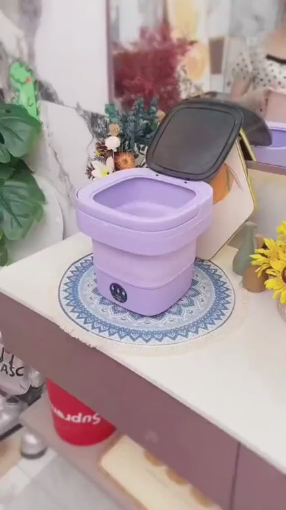 Foldable Mini Laundry Machine | ماكينة غسيل ملابس صغيرة قابلة للطي