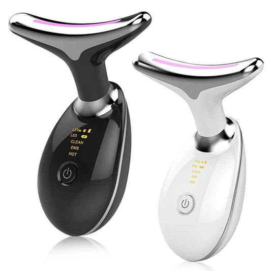Rechargeable LED Facial And Neck Massager | جهاز تدليك الوجه والرقبة بإضاءة LED قابل لإعادة الشحن